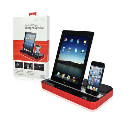 Charger Speaker DUAL DOCK for iPhone 6/6+ 5/5S/5C 4/4S iPad(All Model) Samsung