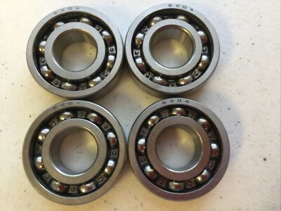NEW LOT OF 4 HWG  6204 DEEP GROOVE BALL BEARING  20x47x14 mm, FREE SHIPPING