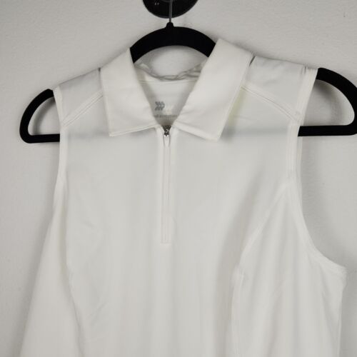 Women's Polo Tank Dress Active Tennis Golf Unlined - All in Motion White Medium - 第 2/13 張圖片