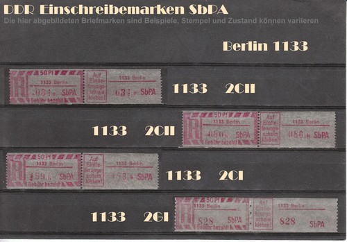 DDR R-Zettel SbPA Einschreibemarken BERLIN 1114 bis 1199 postfrisch ** LOT - Bild 6 von 19