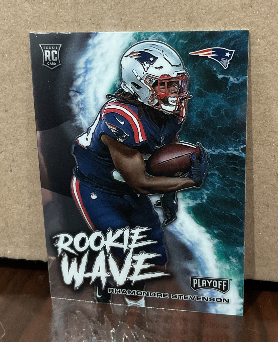 RHAMONDRE STEVENSON 2021 PANINI PLAYOFF ROOKIE WAVE RC #RW-RST - PATRIOTS