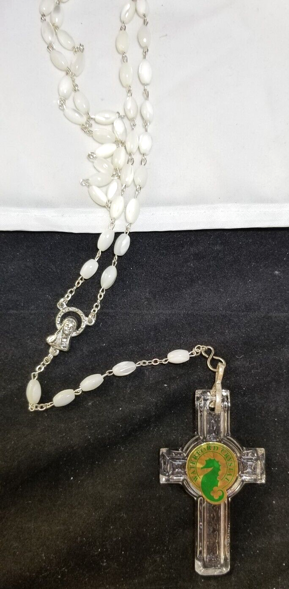 Waterford Giftology Rosary Beads Clear for sale online