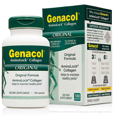Gencol Genacol Bio-Active Hydrolyzed Collagen Peptides Matrix, 180 Capsules | eBay