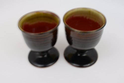 ROSS SPANGLER STUDIO ART POTTERY California Cups, set of 2 - Picture 3 of 5