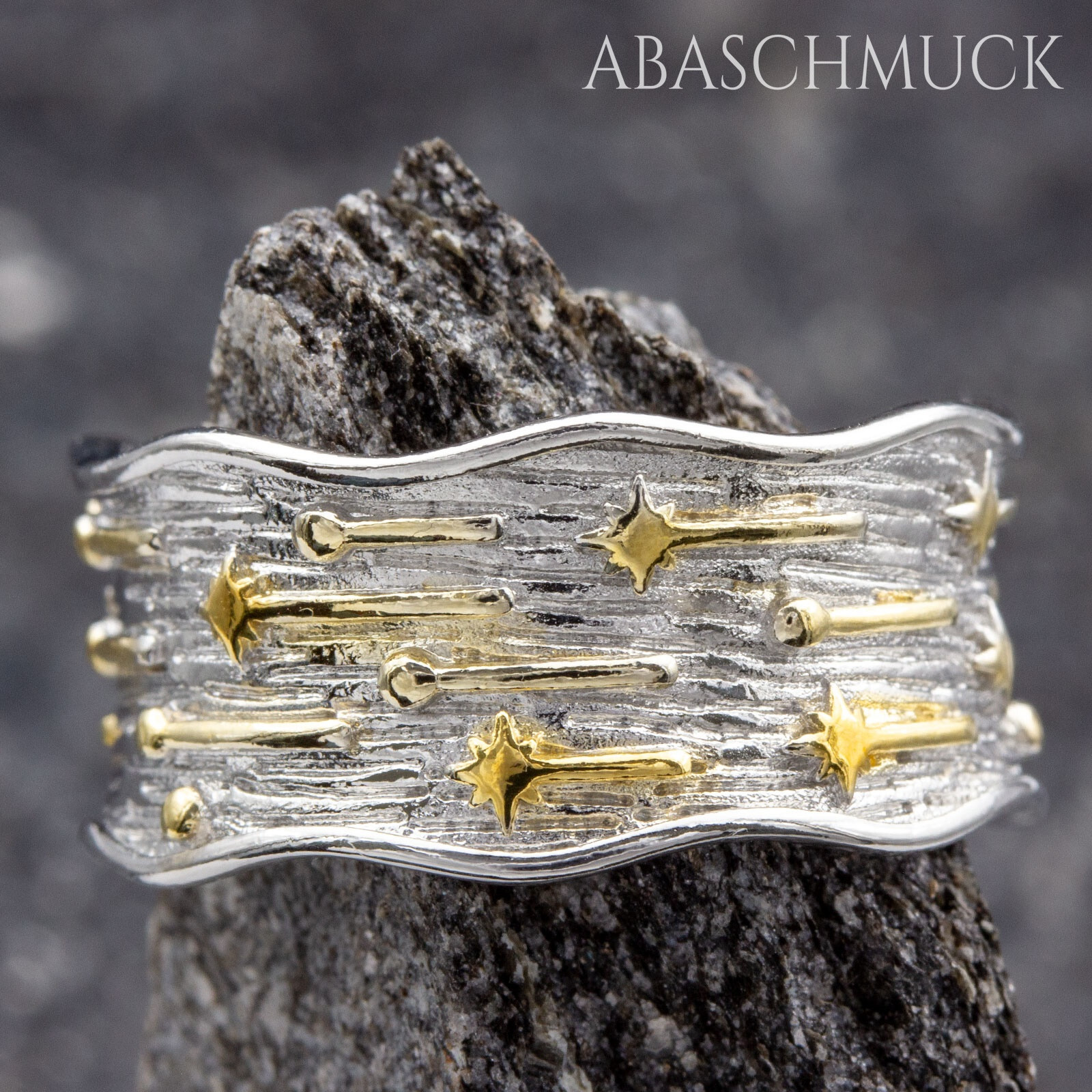 Trauringe Paar Aus 925 Sterling Silber – Offen, Verstellbar, Mit Rotem Linien-Motiv, Für Verlobung, Hochzeit, Jahrestag