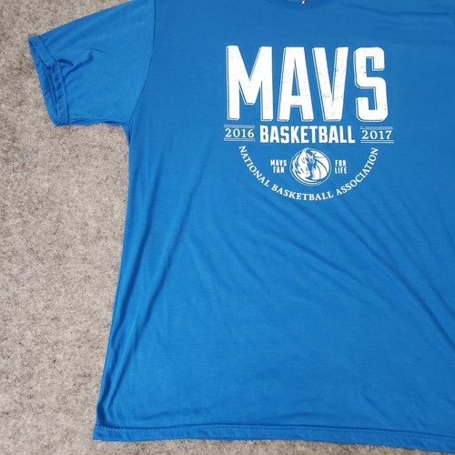 Dallas Mavericks T-Shirt Mens XL Blue 2016-2017 Home Opener NBA Short Sleeve - Picture 5 of 10