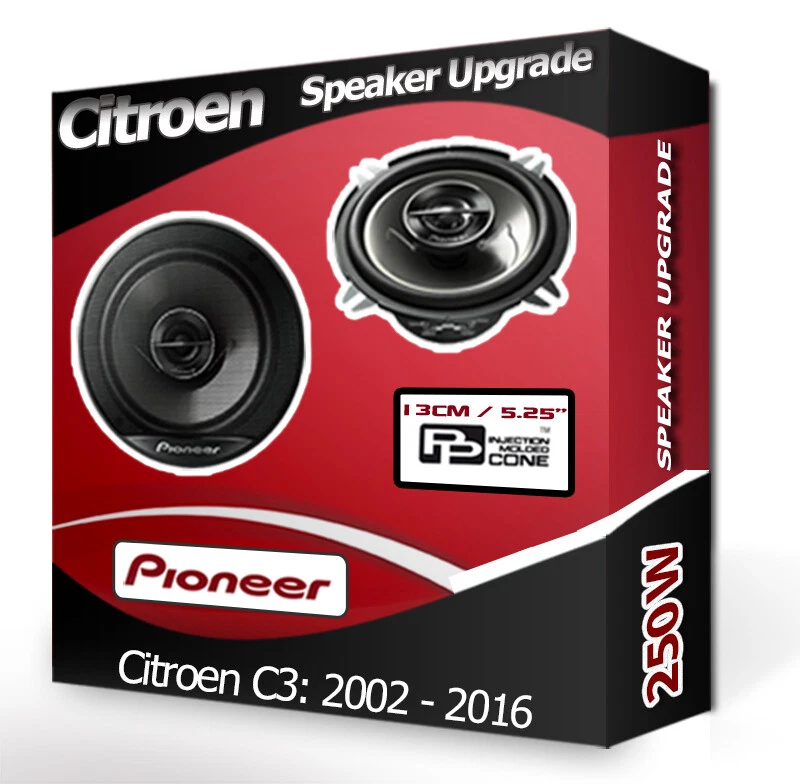 Citroen C3 Porte Arrière Haut-Parleurs Pioneer 13.3cm 13cm Voiture 250W - Photo 1/1