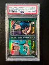 2001 Topps Chrome Retrofractors #277 Adrian Gonzalez NM-MT PSA 8 ONLY ONE GRADED