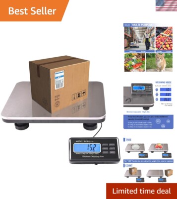 Heavy-Duty Industrial Floor Scale 660lb - Anti-Slip Feet & Wide Application