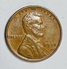 1935 Lincoln Obverse Wheat Ears Reverse 1 Cent Circulated Coin 7514+