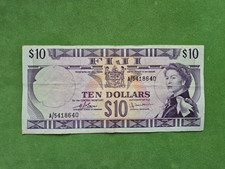 Fiji 10 dollars 1974 banknote