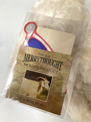 Merrythought WILLIAM HEIRLOOM TEDDY BEAR - White Mohair GROWLER - LIMITED 2001 - Picture 10 of 19