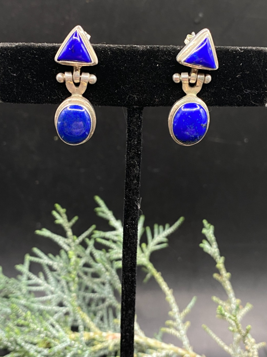 Modernistic, solid sterling, lapis lazuli articul… - image 3