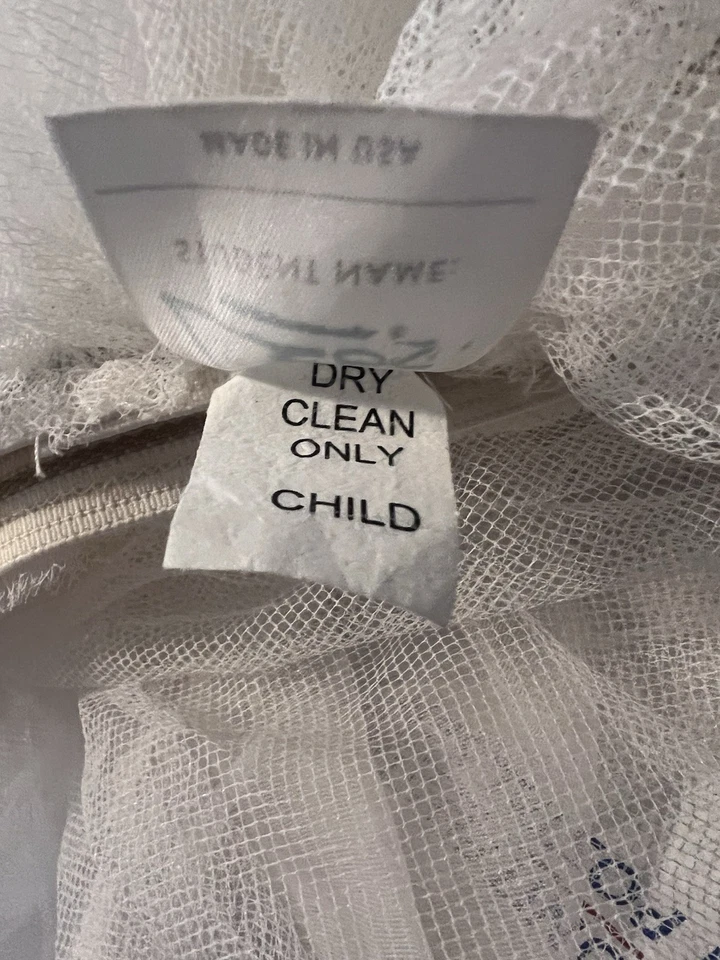 Leo's Ropa de Baile Niño Blanco Elástico Tul Tutú Baile Halloween Disfraz Recital Foto 3 de 3