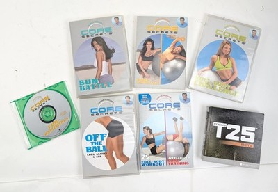 Beachbody FOCUS T25 Alpha Beta Workout 10 Disc Set + 7 Core Secrets DVD Disk Set