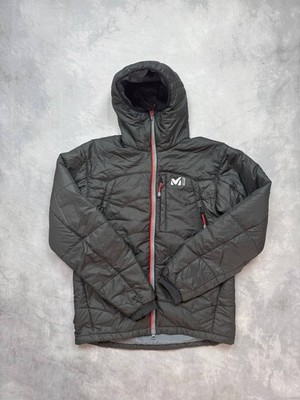 Millet Hooded Puffer Pertex Microlight Jacket Black Red Men's Size S