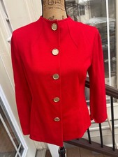 ST JOHN RED WOOLJACKET 6 JO100