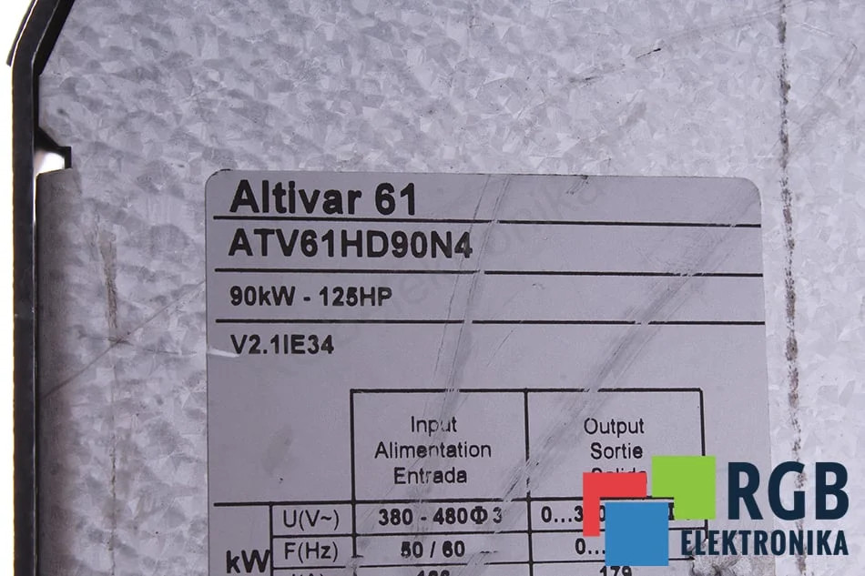 ATV61HD90N4 ALTIVAR 61 TELEMECANIQUE - Reconditionné - Garantie 24 mois