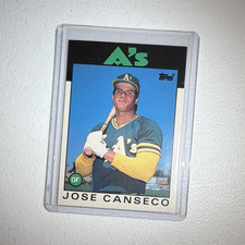 Topps 1986 Topps Traded Rookie Jose Canseco #20T Oakland Athletics