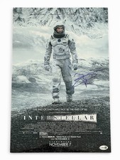 Matthew McConaughey Signed Interstellar 12x18 Movie Poster JSA & Beckett Rare