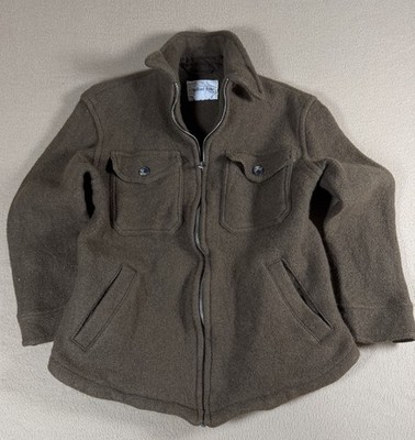 Wilfred Free The Ganna Shirt Jacket Womens XS Merino Wool Aritzia Brown Tan