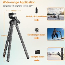 Flexible Phone Tripod Selfie Stick, Octopus Camera Tripod Travel Tripod Flexible