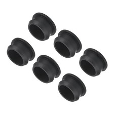 Silicone Snap in Locking Hole Plugs, Seal Cover Panel Round 22mm Black,6Pcs
