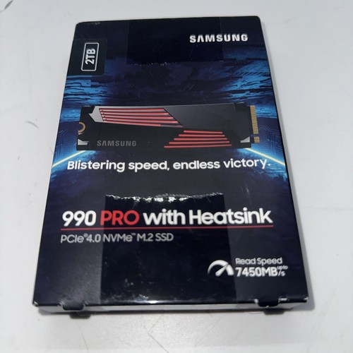 Samsung 990 PRO 2TB NVMe PCIe 4.0 x4 M.2 Internal SSD w/ Heatsink MZ-V9P2T0CW