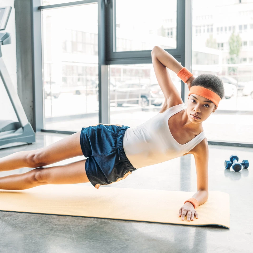 4 Pcs Sweatband Headbands Terry Cloth for Women Men Sports Black White Foto 4 de 4