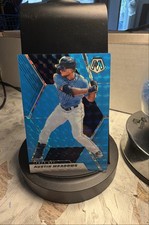 2021 Panini Mosaic - Austin Meadows #39 Fluorescent Blue Mosaic Prizm /15