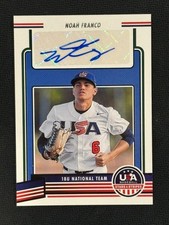 2023 Panini USA Stars & Stripes Noah Franco Auto #18U2-NF 18U Team USA
