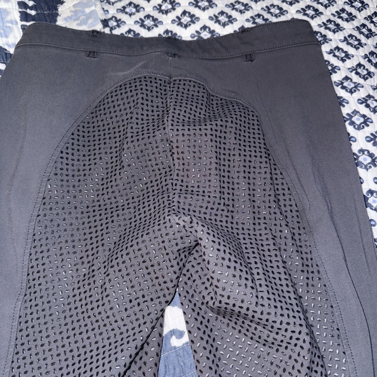 Pikeur Lucinda Ladies Full Seat Grip Breeches Dark Shadow Grey EU 38 US 26 