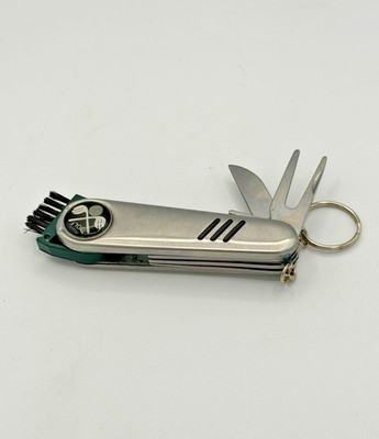 Golf Multi Tool Pocket Knife Divot Tool Ball Marker Brush Stainless Steel
