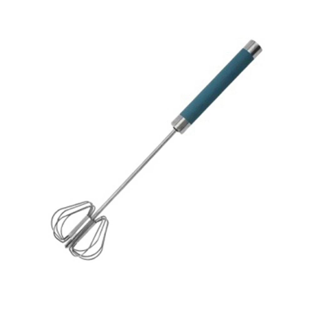 12inch Stainless Steel SemiAutomatic Whisk Hand Push Rotary Blender Egg