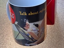 Coca Cola Sammel Tasse Becher 2 Girls on the beach talk about refreshing OVP