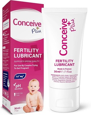 Conceive Plus Fertility Lubricant Travel Size -Sperm -Safe,PH Balanced,1Fl Oz
