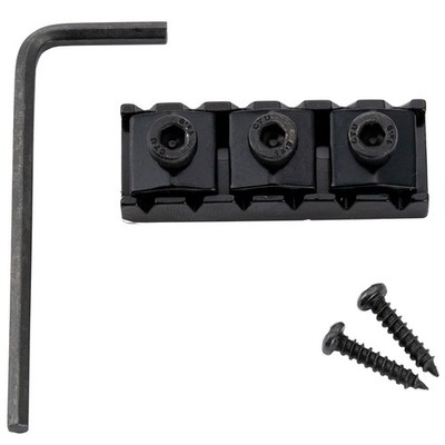 Musiclily Pro Black 43mm Steel Locking Nut For Floyd Rose Tremolo Bridge Guitar
