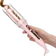 Zavarea Automatic Rotating Curling Iron for Long Hair - 1 Inch Curling Wand f...