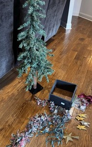 Primitive 3 Foot Tree With Decorations