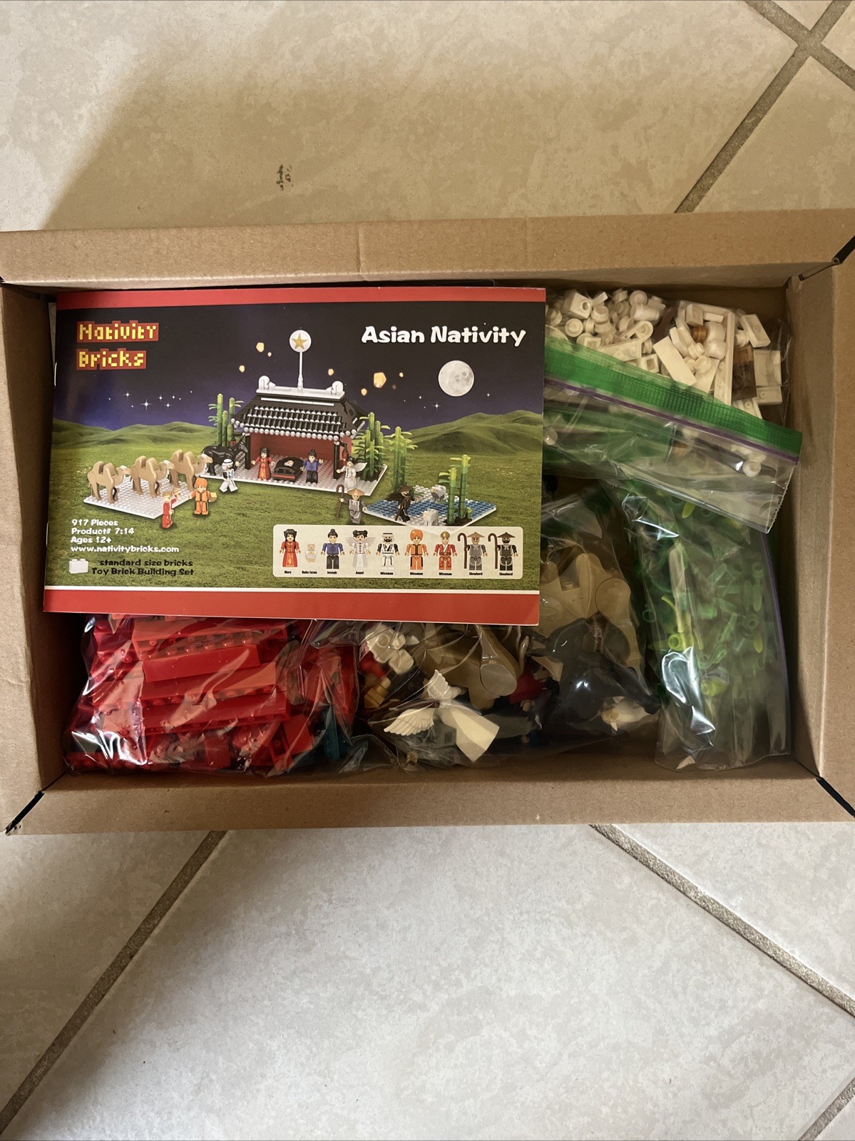Used Nativity Bricks Asian Nativity Set 917 Pieces Building Blocks ...