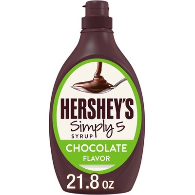 Hershey's Simply 5 Chocolate Syrup, Bottle 21.8 oz..