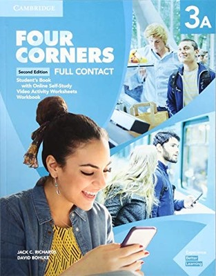 Four Corners Level 3A Full Contact with Self-study, Richards, Jack C.,Bohlke, Da