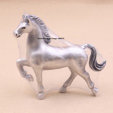 Pure 999 Fine Silver Horse Statue -Silver Desk Decor 马到成功 Symbol of Success