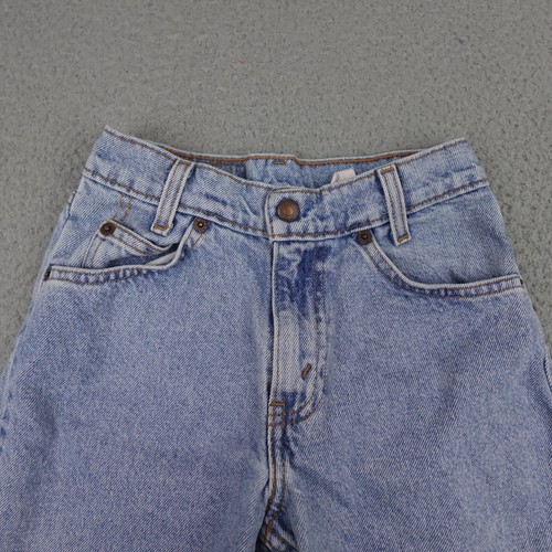 Vintage Levis 550 Shorts Boys (22" Waist) Blue Denim Relaxed Fit 90s Y2K Jorts - Picture 3 of 11