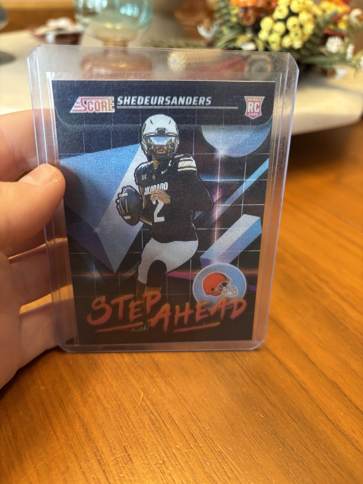 SHEDEUR SANDERS 2025 Score Step Ahead SSP CASE HIT BROWNS RC #SA-SSS
