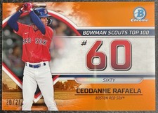 2023 Bowman Bowman Scouts Top 100 Orange Refractor /25 Ceddanne Rafaela #BTP-60