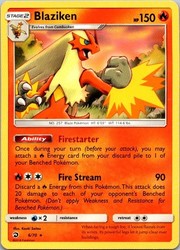 Blaziken 6/70 Holo Rare Dragon Majesty