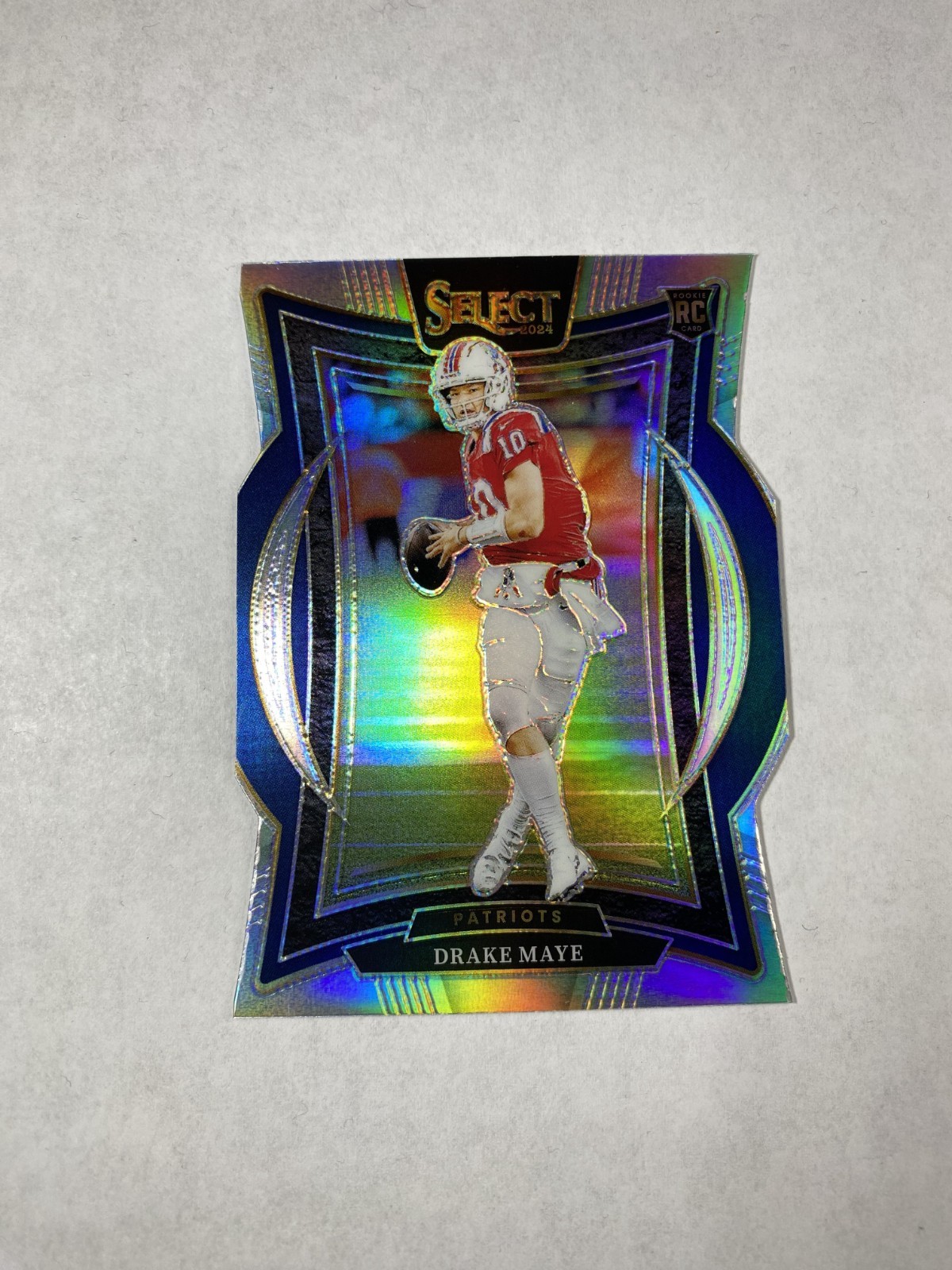 2024 Panini Select - Concourse Drake Maye #27 Silver Prizm Die-Cut (RC)