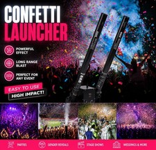 Confetti Launcher Machine 2 Head Cannon Wedding, Gender Reveal, Nightclub, Party