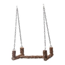 Parrot Wooden Stand Swing Perch Bird Toy Cage Toys Pet Supplies Swinging Toys